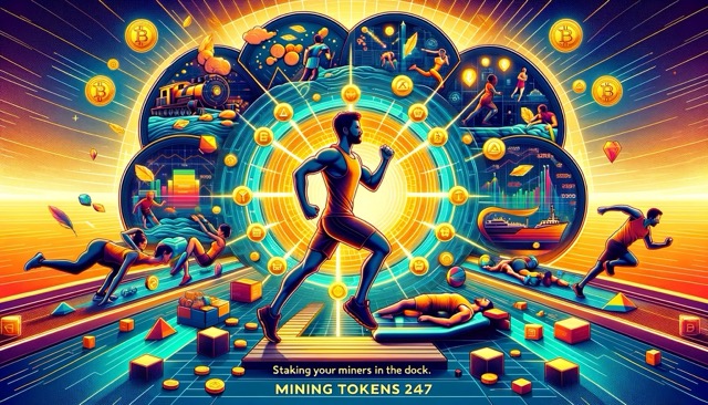 Staking Your Miners in the Dock: Mining Tokens 24/7